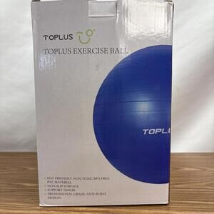 Toplus Exercise Ball Rose Pink With Pump Pro Grade Anti Burst 2200lbs 65cm